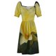 thumbnail image 4 of Vestido de manga corta rosa amarillo limón vestido de verano coreano para mujer vestidos para niñas con mangas largas, 4 of 6