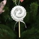 thumbnail image 4 of Adorno navideño de piruleta de espuma con diseño de rayas de lentejuelas | Decoración brillante para colgar en el árbol de Navidad con lazo, 4 of 6