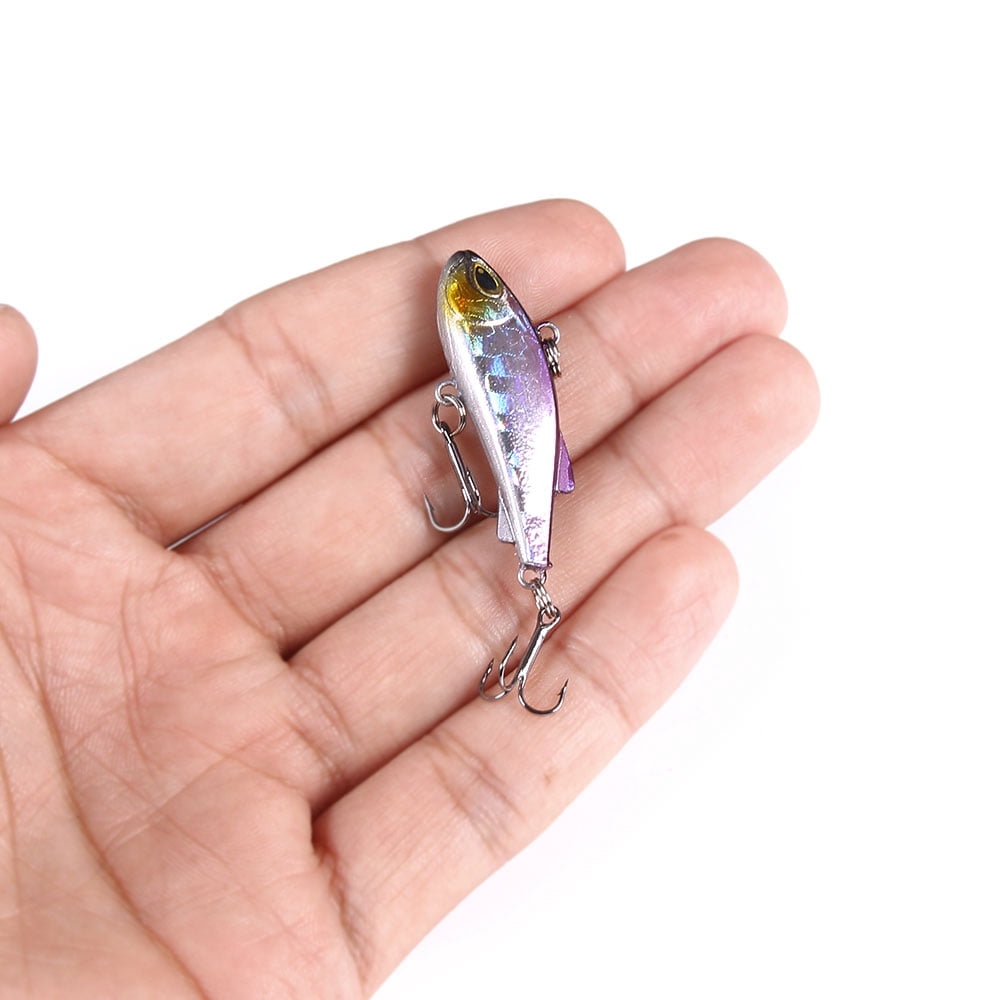 HENGJIA 10 Pack Lipless Crankbaits for Bass Fishing Lures, Sinking Deep Diving Crank Bait, Small VIB Hard Baits Fishing Jigs for Freshwater and Saltwater Bass, Trout, Perch, Walleye