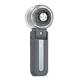 thumbnail image 4 of AuroraX Gray Portable Fan for Travel with Mister Handheld Fan Rechargeable with Water Mist Turbo Adjustable Speeds Ice Cooling Foldable Fans for Wedding Guests, 4 of 5