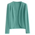 thumbnail image 4 of ZHOGXU Versatile Short Cardigan For Women Summer Outfit Lightweight Knit Top Outdoor, 4 of 4