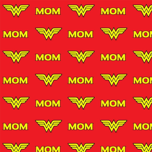 Wonder Woman Wonder Mom Logo Premium Roll Gift Wrap Wrapping Paper