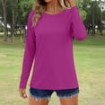 thumbnail image 6 of Ahabrexf V Neck 3/4 Sleeve Tops for Women Sun Protection Athletic Blouses 95%Polyester 5%Spandex, 6 of 6