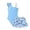 Sky Blue, variant on Gyujnb Solid One-Shoulder Swimsuit with Tropical Print Mesh Skirt for Summer Beach Pool (Big Girls),15-16 Years