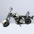 thumbnail image 4 of Shisuyan Motorcycle Model Iron Bronze Tone Metal Small Motorbike Model for Home Decor (Grey), 4 of 8