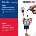 thumbnail image 5 of Dixie EMS Manual Blood Pressure Cuff Sphygmomanometer & Medical Stethoscope Kit for Rapid Care- Teal, 5 of 7