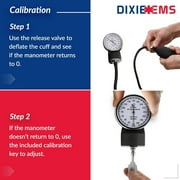 Dixie EMS Manual Blood Pressure Cuff Sphygmomanometer & Medical Stethoscope Kit for Rapid Care- Teal