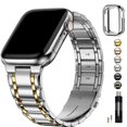 thumbnail image 1 of Correa de reloj Fullmosa compatible con Apple de 45 mm/44 mm/42 mm con funda, 1 of 8