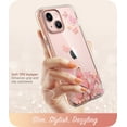 thumbnail image 3 of i-Blason Cosmo Series Case for iPhone 13 6.1 inch (2021 Release), Slim Full-Body Stylish Protective Case with Built-in Screen Protector (PinkFly), 3 of 6