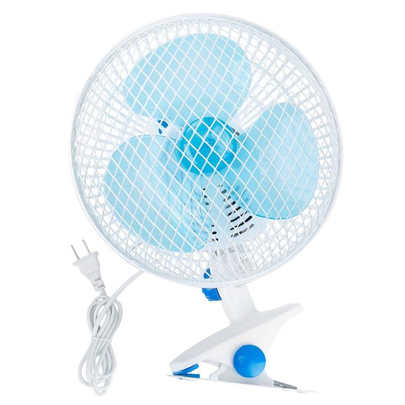 Ventilador con clip de 8 pulgadas, ventilador de escritorio convertible de 2 velocidades con abrazadera fuerte, ventilador inclinable y agitador con flujo de aire fuerte, ventilador con clip bastante