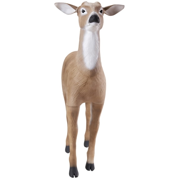 KFFKFF Durable Outdoor Deer Decoy, Realistic HDPE Doe for Hunting, Foldable Legs for Portability, Ideal for Garden and Yard Decoration, 1-Pack