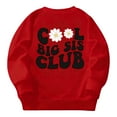 thumbnail image 6 of XUELUO Big Girls Sweatshirts Round Neck Long Sleeve "Cool Big Sis Club" Pattern Tops Spring Streetwear Oversized Comfort Tops, 6 of 6