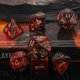 thumbnail image 4 of Qmay Dnd Dice Set - Dados poliédricos D&D (7 piezas) para mazmorras y dragones (rojo y negro), 4 of 5