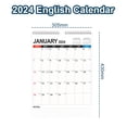 thumbnail image 2 of Calendario de pared 2024 2025, enero 2024 junio 2025, 15 x 12, Días festivos destacados, Calendario de planificación, Papel grueso, 2 of 5