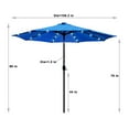 thumbnail image 5 of Abble 9 Feet Crank & Tilt Lighted Patio Umbrella-Blue, 5 of 6