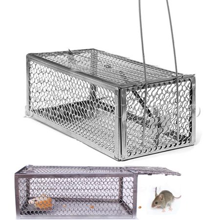 Rat Trap Cage Mouse Trap Live Animal Pest Rodent High Sensitive Automatic Control Bait (Best Bait To Catch A Mouse In Your House)