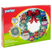 Perler 3D Holiday Wreath Fused Bead Kit, Ages 6 and up, 4003 Pieces