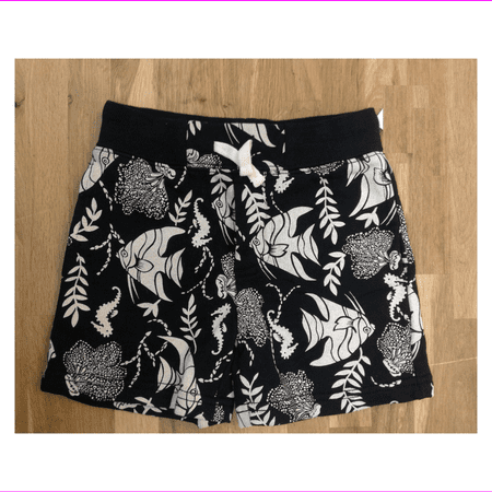 Ralph Lauren Little Boys’ Tropical Fish Print Swim Shorts, Black, Size 2/2T