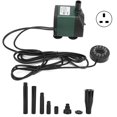 thumbnail image 1 of Fish Tank Submersible Water Pump with Colorful LED Light Aquarium Silent Fountain PumpGreen Plug 220V, 1 of 2