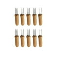 thumbnail image 4 of fastboy 10pcs/set Unleash Inner Grill Master Skewers Wooden Handle Stainless Steel 5Set, 4 of 6