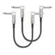 thumbnail image 3 of 5 Packs Guitar Effect Pedal Flat Patch Cables 6 Inch Length with 1/4 Inch Right Angle Connectors Patch Cable, 3 of 5