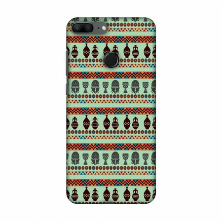 Profile Lite Mask - Huawei Honor 9 Lite Case - Masks and pottery- Frost blue, Hard Plastic Back Cover, Slim Profile Cute Printed Designer Snap on Case with Screen Cleaning Kit