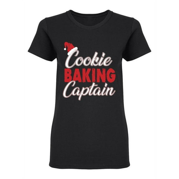 Cookie Baking Captain Shaped T-Shirt Women -Image by Shutterstock, Female Small