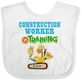 thumbnail image 3 of Inktastic Construction Worker in Training Boys or Girls Baby Bib, 3 of 4