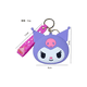 thumbnail image 3 of Bolsa Kuromi Incluye Monedero Y Llavero 3PZ Lab.G Morado, 3 of 5
