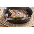 thumbnail image 2 of Soro Essentials- 11” Cast Iron Grill Pan Skillet Black Color- Pre-Seasoned Branding Grill Skillet with Ridges Use in the Oven on the Stove on the Grill or Over a Campfire, 2 of 6