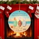 thumbnail image 1 of Handcrafted Sea Glass Christmas Ornament 2D Pendant for Holiday Decor and Friendship Gifting, 1 of 3