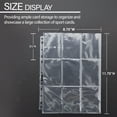 thumbnail image 2 of BAZIC Sports Card Holder Protector Sheet, 9 Pockets Plastic Top Loading Sheets, 11 Hole Punch, Organize Business Cards Photos, (10/Pack), 1-Pack, 2 of 7