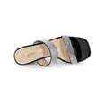 thumbnail image 5 of BLISSFUL STEP Women's Rhines Square Toe Block Heel Slides Sandals, 5 of 9