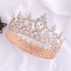 thumbnail image 3 of Zhuge Tiara de boda para novia, diadema de princesa, corona nupcial, joyería para el cabello con diamantes de imitación de cristal, decoración para novia, cumpleaños, graduación, boda (C), 3 of 4