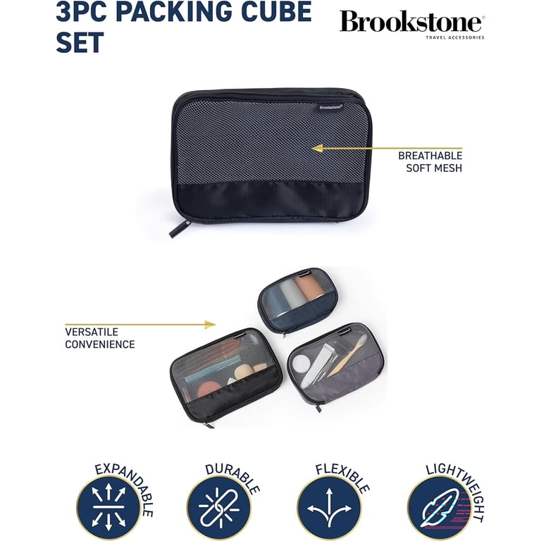 Brookstone Travel 3-Piece Mesh Packing Cube Set photo 5