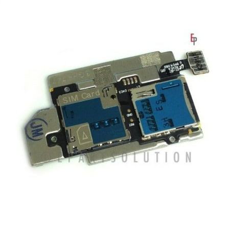 ePartSolution-Samsung Galaxy S3 SGH-i747 T999 Flex Cile Memory & Sim Card Tray Slot Holders Connector Replacement Part USA Seller