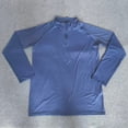 thumbnail image 5 of JIAYUE Men's T Shirt Fashion Long Sleeve Half Zip Collar Solid Color Casual Athletic Tops Loose Fit Breathable Daily Comfortable Wear For Training And Outdoor Playing, 5 of 5