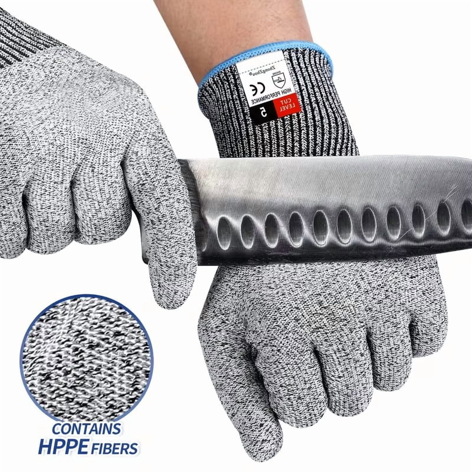 6-Pack Heavy Duty Cut-Resistant Work Gloves - Ideal for Gardening, Construction, Automotive, and Warehouse Use - Soft, Durable, Ambidextrous Design