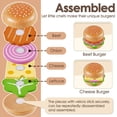 thumbnail image 2 of Set de juego de comida rápida de madera Buyger Pretend Toys para más de 3 años, 2 of 7
