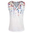 thumbnail image 3 of YMTQ Women Summer Floral Print V Neck Sleeveless Casual Tank Top, 3 of 4