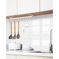 thumbnail image 3 of 12 Pack Stick on Tiles Backsplash,Durable Bathroom Backsplash for Kitchen,QZS White Multipurpose Wall Panels for Kitchen,Bathroom, 3 of 6