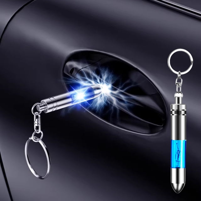 Electrostatic Discharger Antistatic Artifact Human Body Electrostatic Discharge Device Vehicle Discharge Electrostatic Rod Antistatic Keychain Temu'S Popular Anti-Static Keychain Magnet Home Decor