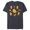 Navy Heather, variant on Holiday Christmas Gingerbread Cookie Villains - Short Sleeve Blended T-Shirt for Adults - Customized-Black