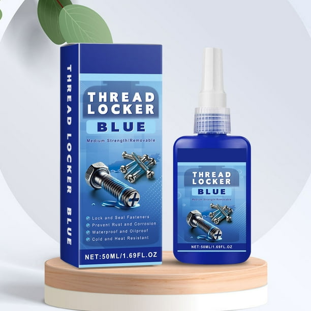 Fijador de roscas 50 ml azul 242 y 50 ml rojo 271 de resistencia media y resistencia fuerte Fijador de roscas ajustado Fijador de roscas para pernos Sujetadores metálicos para contra Akmoler