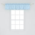 thumbnail image 2 of Ambesonne Aqua Window Valance, Polka Dots Blue and White, 54" X 12", Pale Blue White, 2 of 3