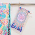thumbnail image 1 of Bolsa de malla con diseño de mandala estilo europeo y americano, bolsa de tela, embalaje, toalla de baño de felpa, toalla de playa con impresión de doble cara, 1 of 5