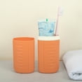 thumbnail image 7 of Unique Bargains Plastic Lightweight Toothbrush Travel Case Traveling for Travel Business 2.36"x1.57"x7.87" Orange, 7 of 7