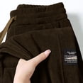 thumbnail image 4 of Fiudx Pantalones Deportivos de Pana Holgados para Hombre, con Cintura Elástica y Cordón Ajustable, Tejido Transpirable y Cómodo, Ropa Informal de Trabajo para Exteriores, Ropa Deportiva Versátil para, 4 of 4
