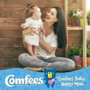 Comfees Newborn Tab Closure Disposable Baby Diapers, 42 Count