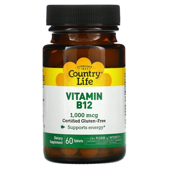 Country Life Vitamin B-12 1000 mcg 60 Tablet